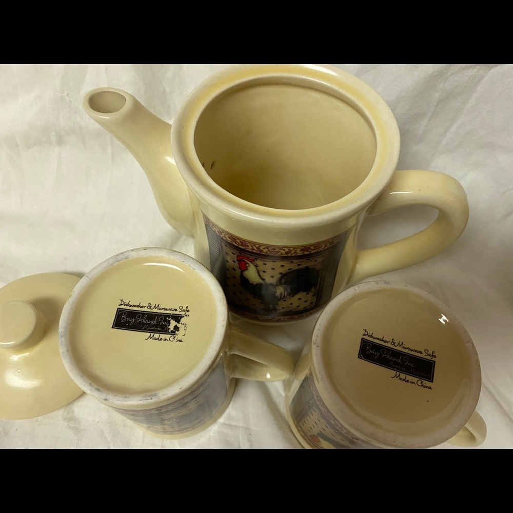 Rooster Tea Set - Picture 2 of 2